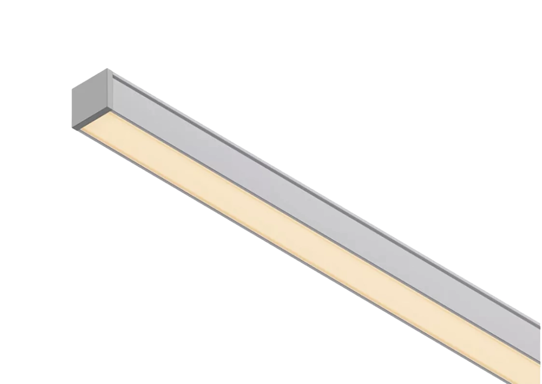 Perfil Powerlume Sobrepor Alumínio e ABS 12x12mm Barra de 2 metros SBP12