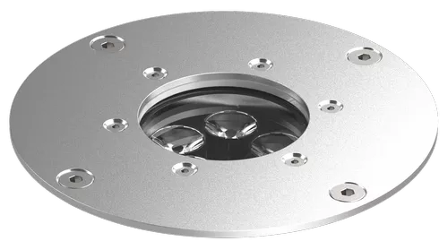 Embutido de Solo Powerlume 15 watts IP67 Alumínio e Difusor Acrílico Bivolt 158x130x102mm ESX15W