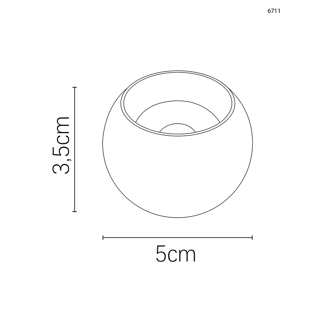 Spot Magnético Nordecor Kay Loz 24° 5 watts 3000K 48V IRC90 Branco 50x35mm 6711