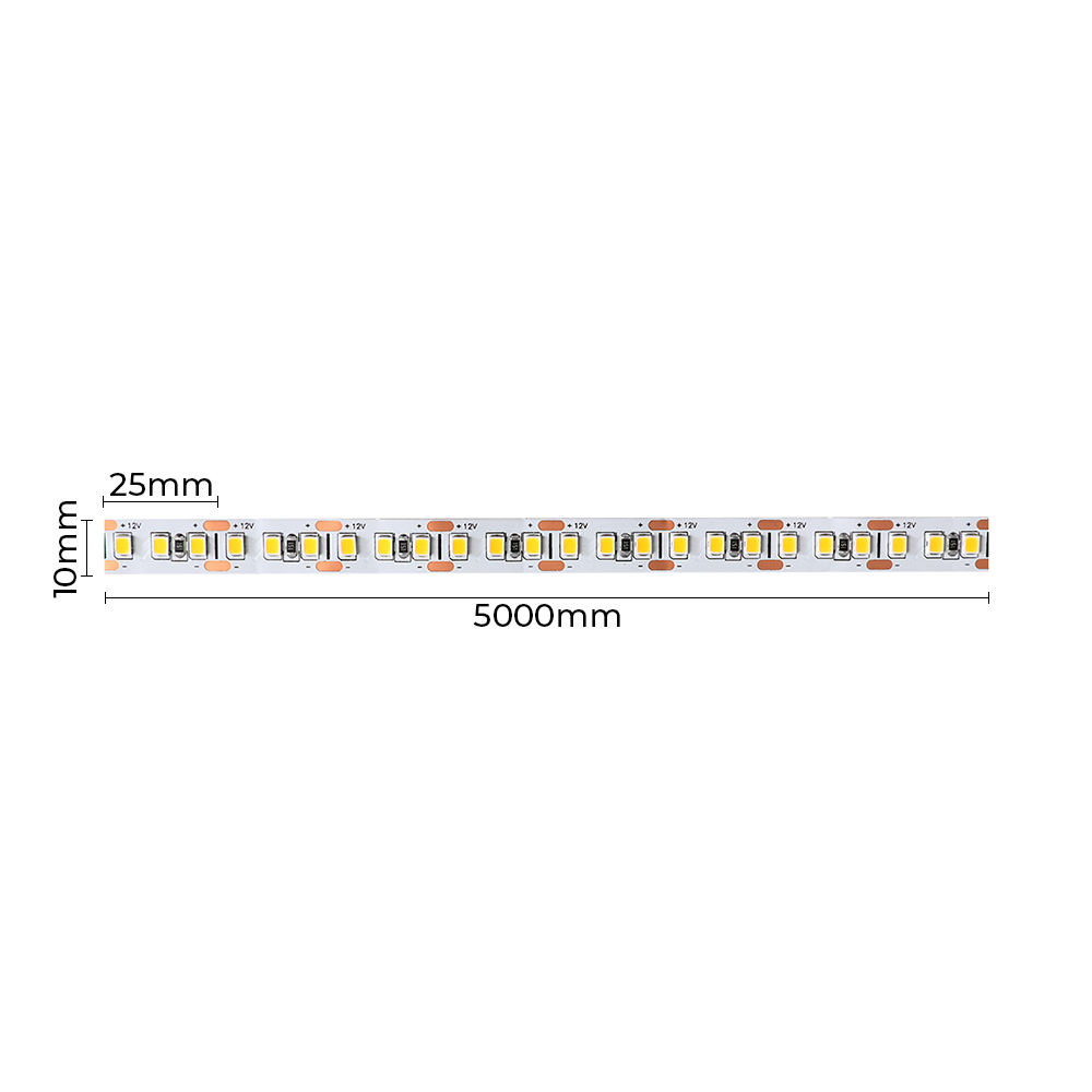 Fita LED Nordecor 15w/mt 168 leds IP20 10mm 12V 4000K (Rolo 50 metros) 7312