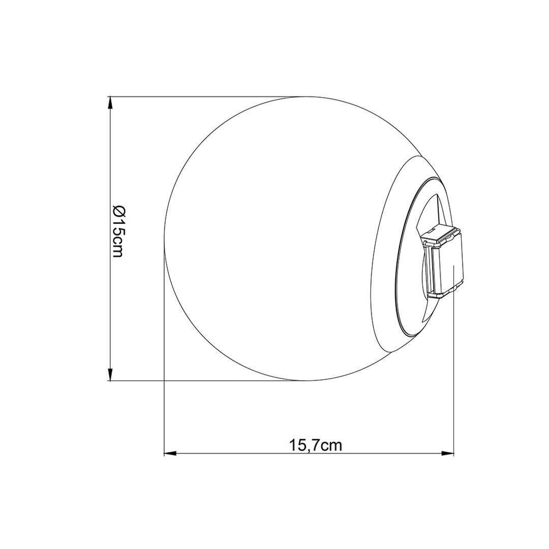 Módulo Led para Cinta Eletrificada Sity Nordecor 48V 9 watts 2700K IRC90 Ø150mm  6643