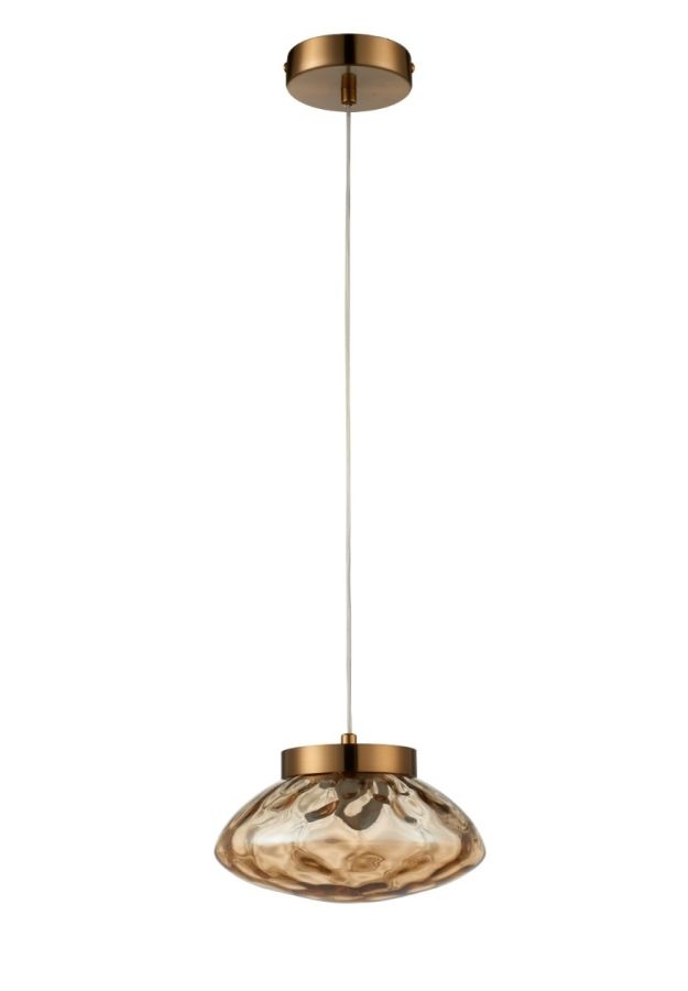 Pendente Bella Thea Champagne e Dourado 1L E27 Ø200x90mm THE1PD01CH020