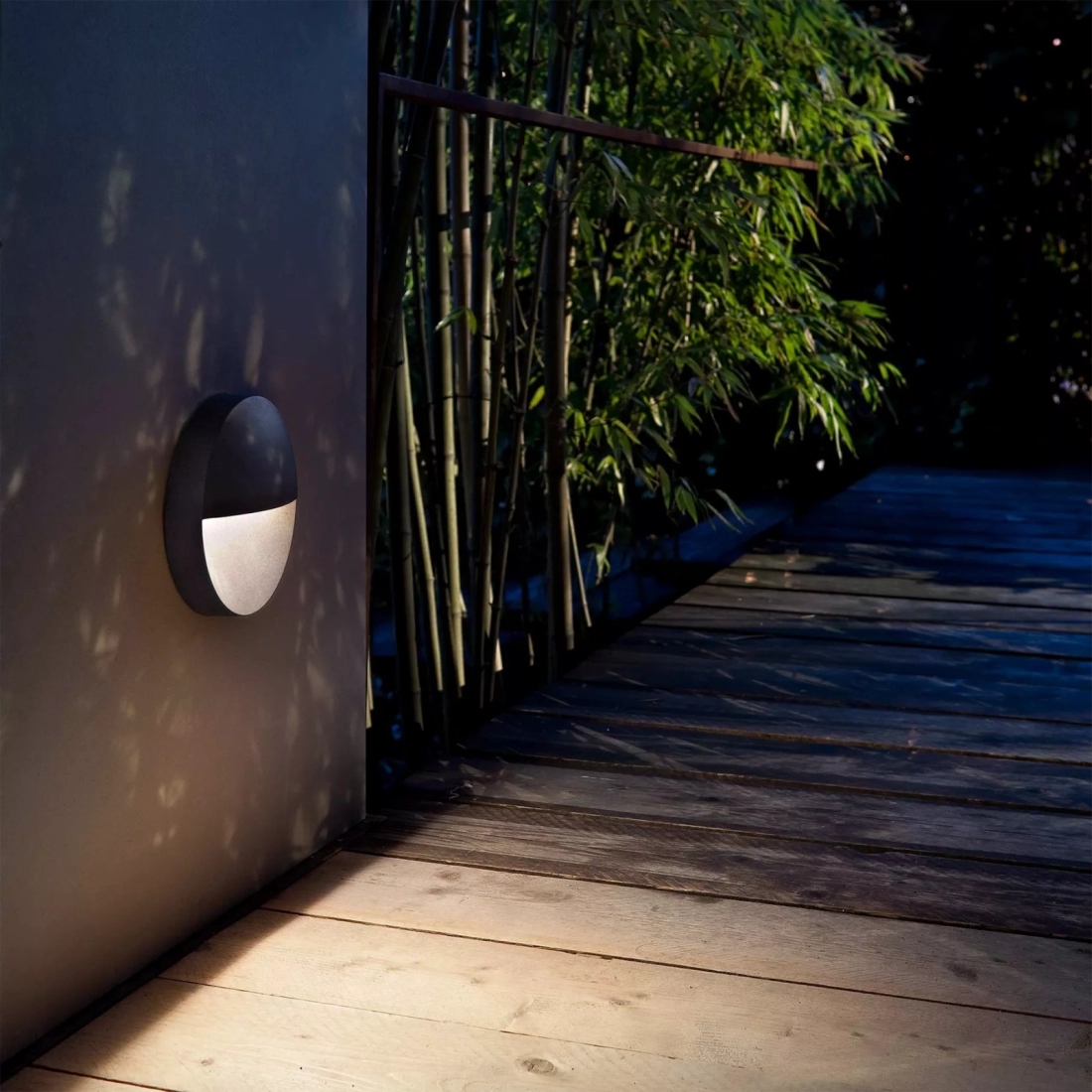 Arandela Powerlume Lune 6 watts IP65 Alumínio Bivolt Ø200x70mm﻿ ALU6W