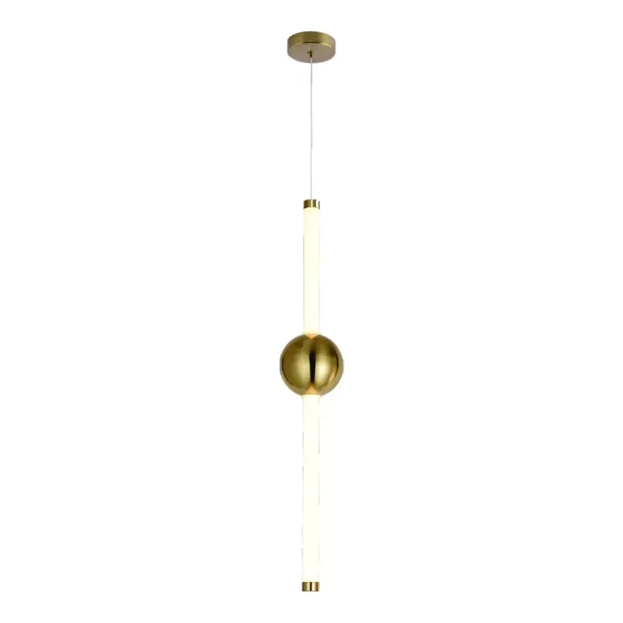 Pendente Sindora Metal Bronze e Acrílico 18 watts 3000K Ø20x600mm QD05151