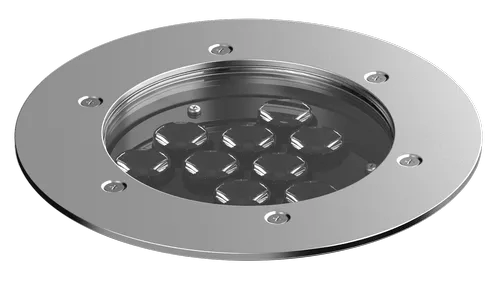Embutido de Solo Powerlume 20 watts IP67 Alumínio e Difusor Acrílico Bivolt 126x177x150mm ESX20W