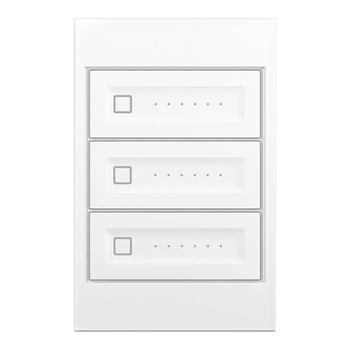 Dimmer Triplo Stella S. Touch Policarbonato Branco 300VA STO24003BR
