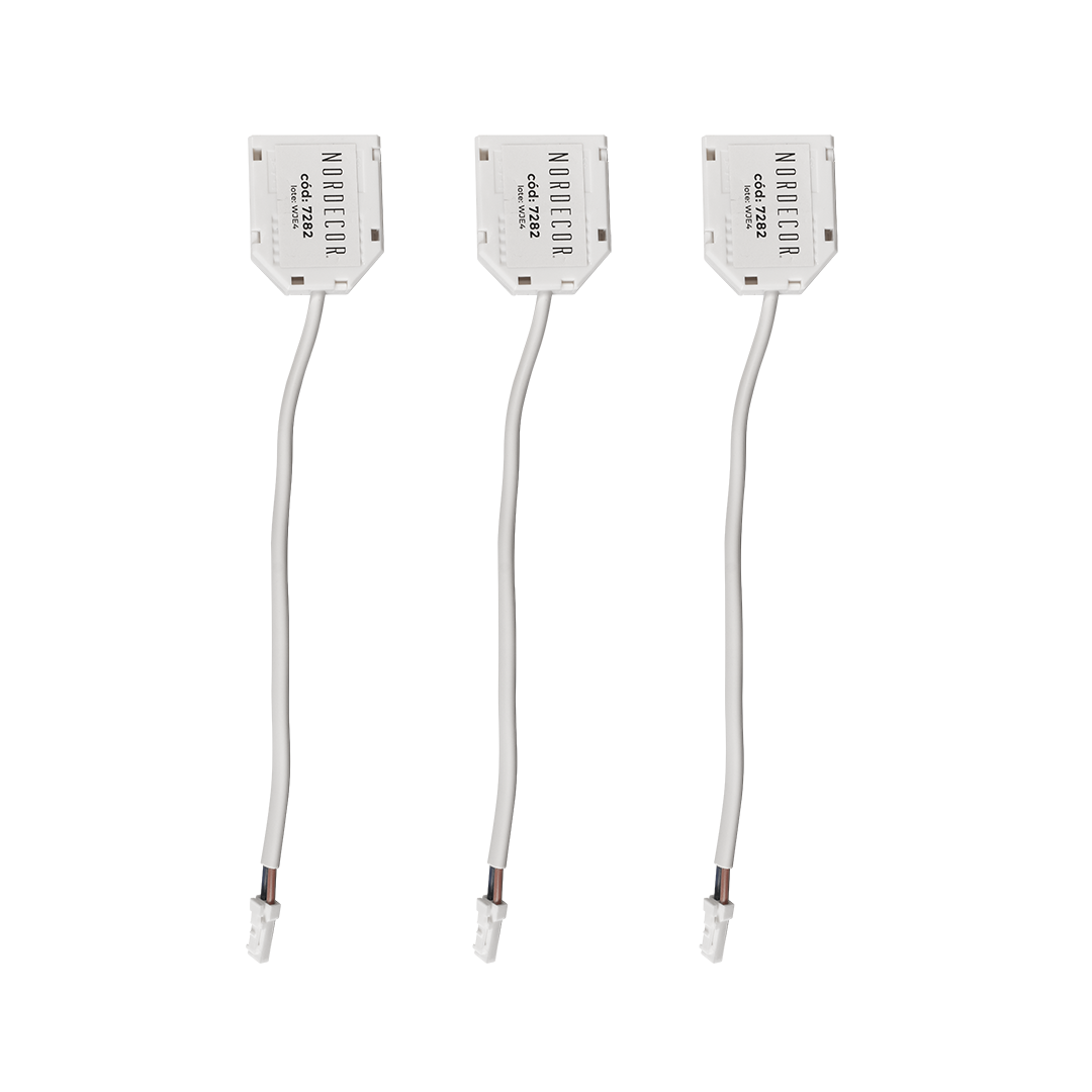 Conector de Derivação para Sensor Nordecor 12/24V 3 Entradas (3 Unidades) 7282