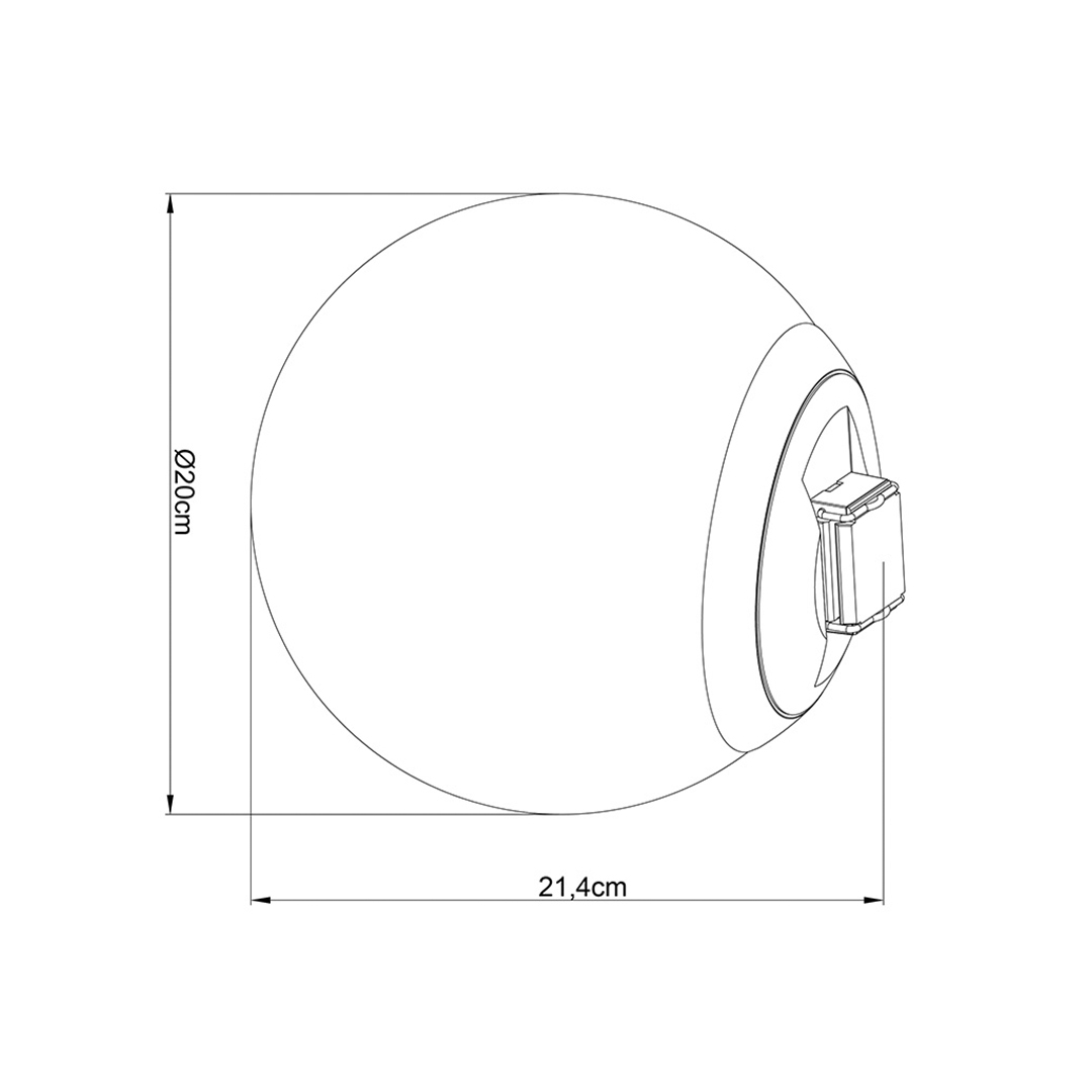 Módulo Led para Cinta Eletrificada Sity Nordecor 48V 12 watts 2700K IRC90 Ø200mm  6644