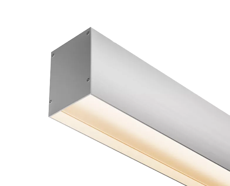 Perfil Powerlume Sobrepor Alumínio Difusor Recuado 63x86mm Barra de 2 metros SBP-R60