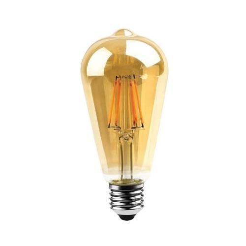 Lâmpada Nordecor Filamento Led ST64 4 watts 2400K E27 Ø66x148mm 1048
