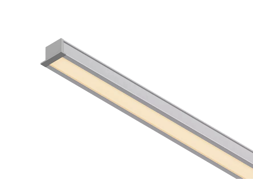 Perfil Powerlume Embutido Alumínio e ABS 16,6x12mm Barra 2 metros EMB16