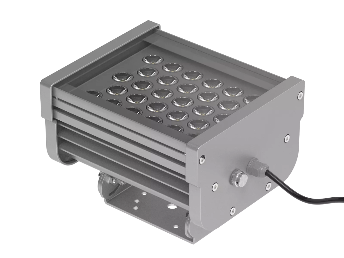 Projetor Powerlume Longo Alcance Facho 4° 30 watts IP67 Alumínio e Difusor Vidro Bivolt 180x212mm PLA30W