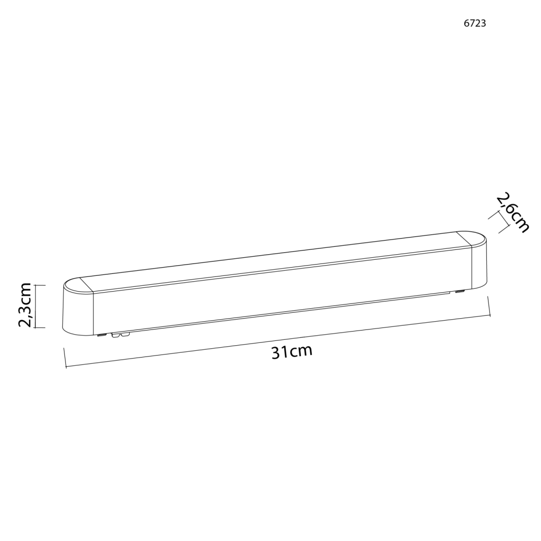 Driver Magnético Nordecor Kay 100 watts 2,1A Branco 310x26x23mm 6723