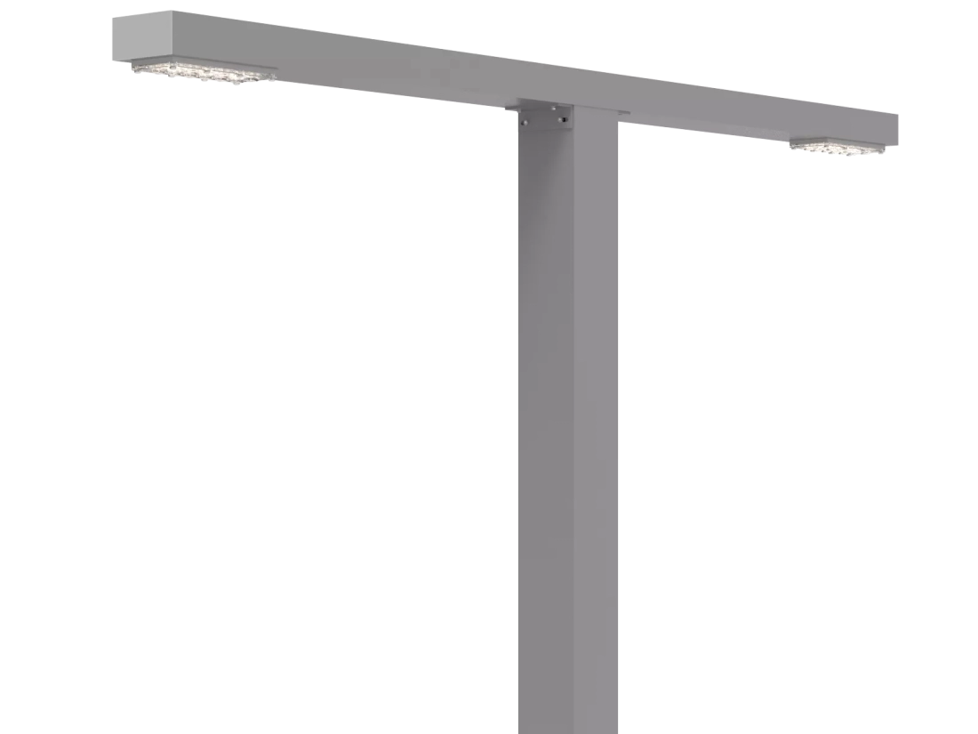 Luminária de Poste Powerlume Pétala 100 watts IP66 Alumínio Bivolt 1600x100mm PS01-100W