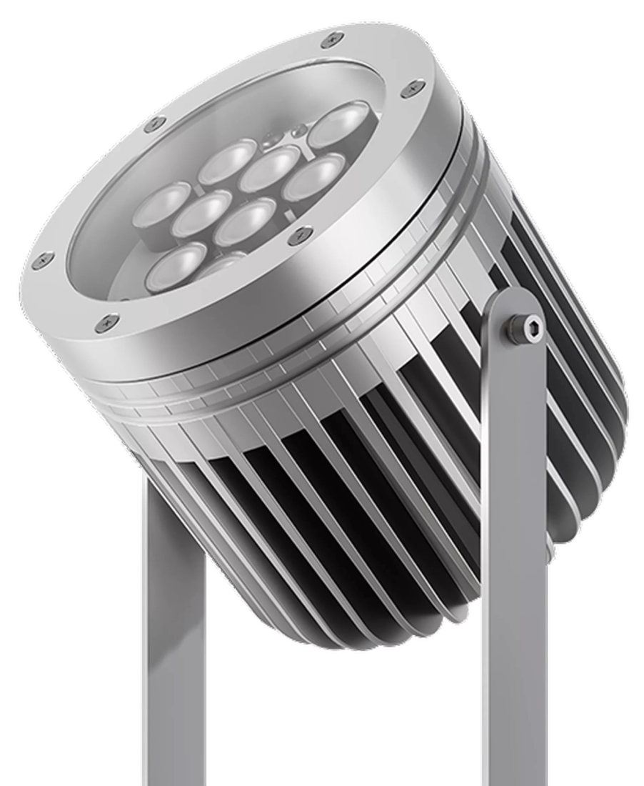 Finco de Jardim Powerlume 30 watts IP67 Alumínio e Difusor Acrílico Bivolt 350x168x144mm FJX30W