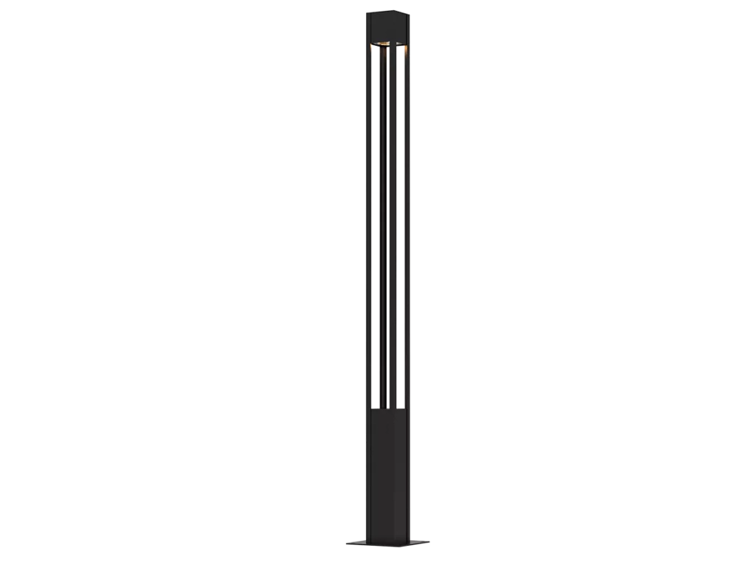 Poste Powerlume Quattro 20 watts IP66 Alumínio e Difusor em Acrílico Bivolt 158x2600mm PBQ-20W