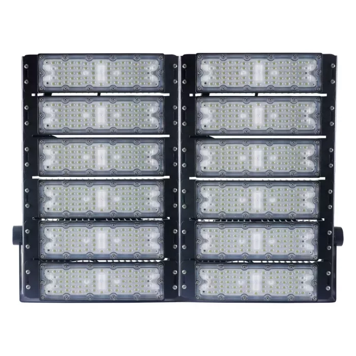 Projetor Led Nordecor Dune Pro Externo 600 watts 6500K IP66 Preto 685x105x530mm 5055