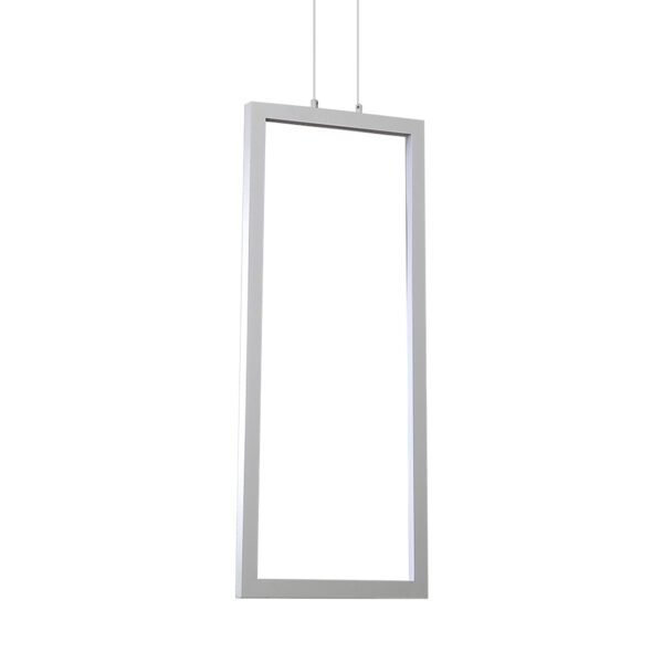 Pendente +Luz Montaggio Metal e Acrílico Branco 32 watts 2700K 242x582x1200mm PE-101/32.27BF