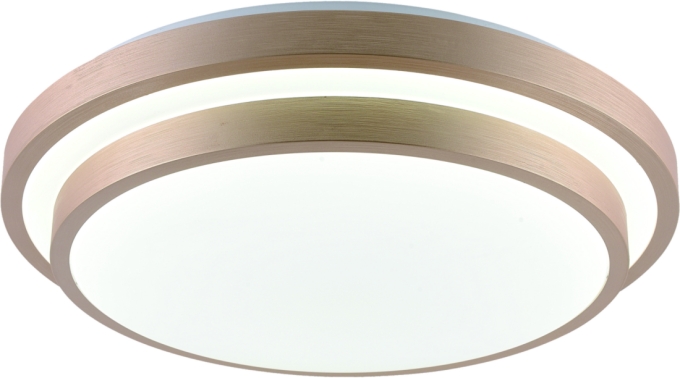Plafon Sindora Metal e Acrílico Dourado 120 watts 3000K/4000K/6000K Φ500x500x100mm DCX02325