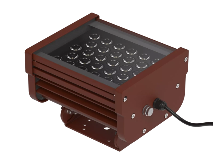 Projetor Powerlume Longo Alcance Facho 4° 30 watts IP67 Alumínio e Difusor Vidro Bivolt 180x212mm PLA30W