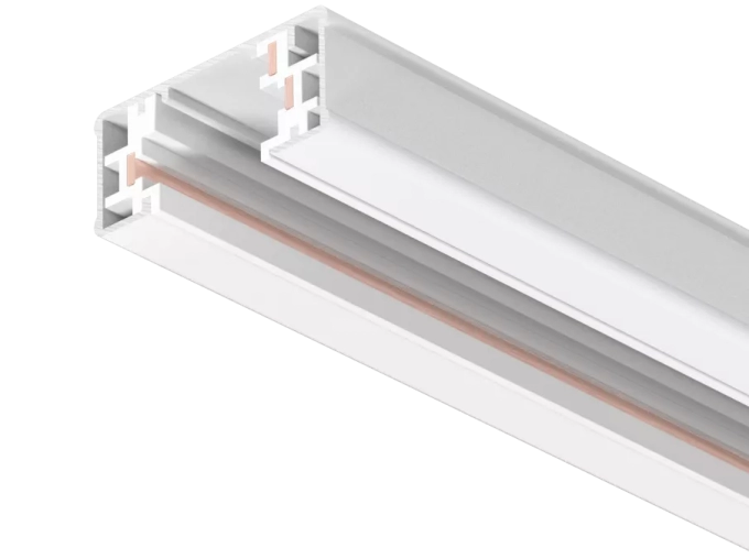 Trilho Powerlume Eletrificado Sobrepor 3 Vias Alumínio e PVC IP20 Bivolt 3000mm TRI3-300