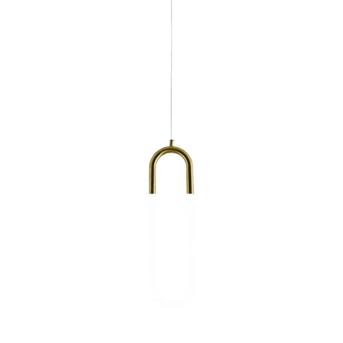 Pendente Sindora Metal e Acrílico Bronze 22 watts 3000K 140x500mm QD05152