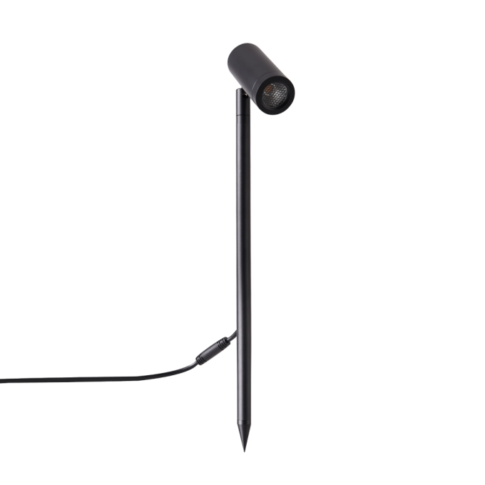Espeto Nordecor Daya Preto 10 watts 2700K IP67 24° Antiofuscante IRC97 Bivolt Ø50x400mm 6629