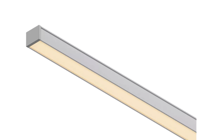 Perfil Powerlume Sobrepor Alumínio e ABS 12x12mm Barra de 2 metros SBP12