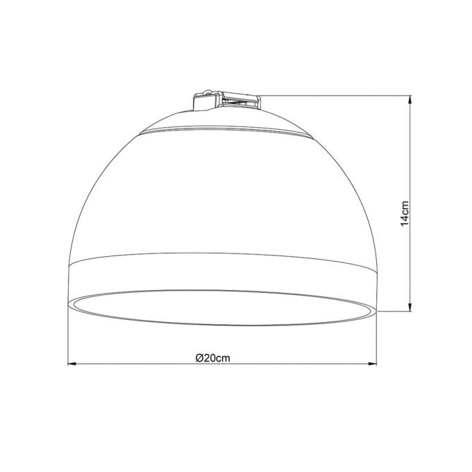 Módulo Led para Cinta Eletrificada Sity Nordecor 48V 12 watts 2700K IRC90 Ø200x140mm  6645