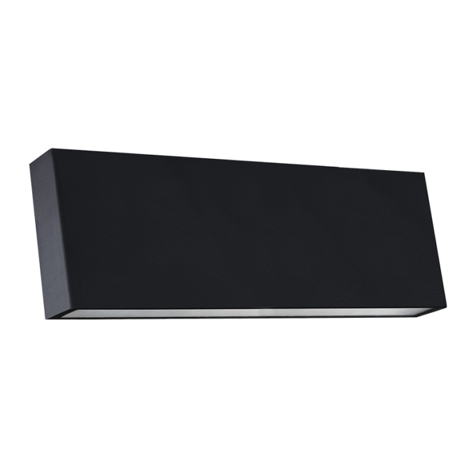 Arandela Nordecor Voky 12 watts 3000K Preto IP65 300x100x31mm Bivolt 6697
