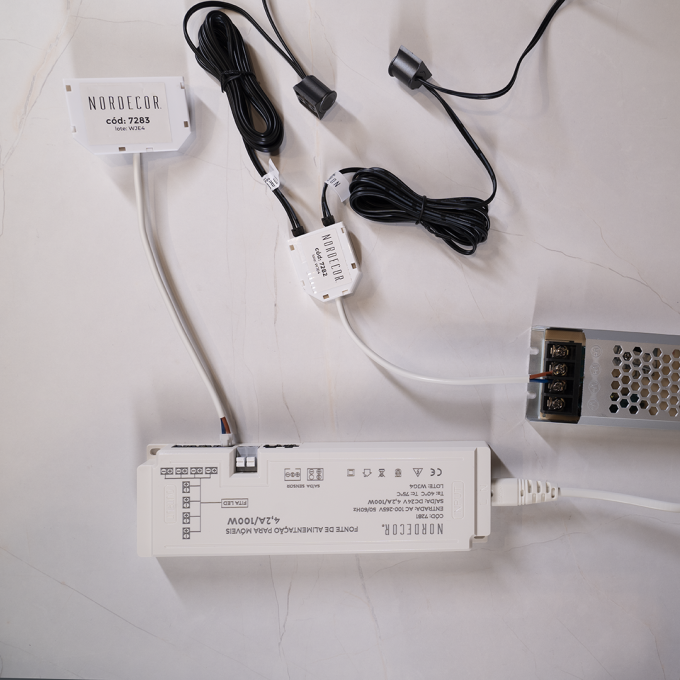Conector de Derivação para Sensor Nordecor 12/24V 6 Entradas (3 Unidades) 7283