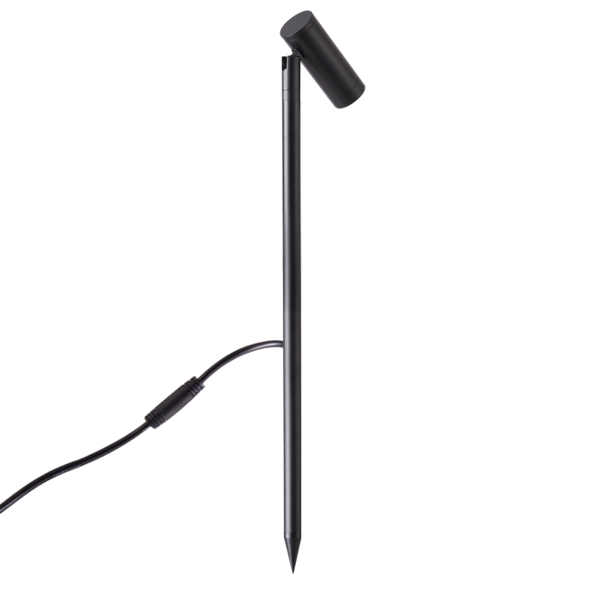 Espeto Nordecor Daya Preto 7 watts 2700K IP66 24° Antiofuscante  IRC97 Bivolt Ø40x400mm 6628