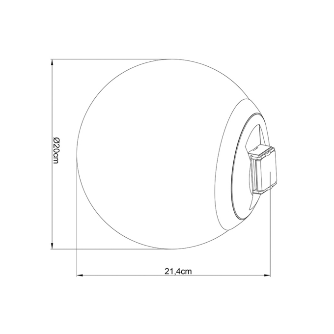 Módulo Led para Cinta Eletrificada Sity Nordecor 48V 12 watts 2700K IRC90 Ø200mm  6644