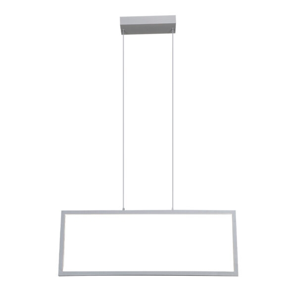 Pendente +Luz Montaggio Metal e Acrílico Branco 35 watts 2700K 308x845x1200mm PE-100/35.27BF