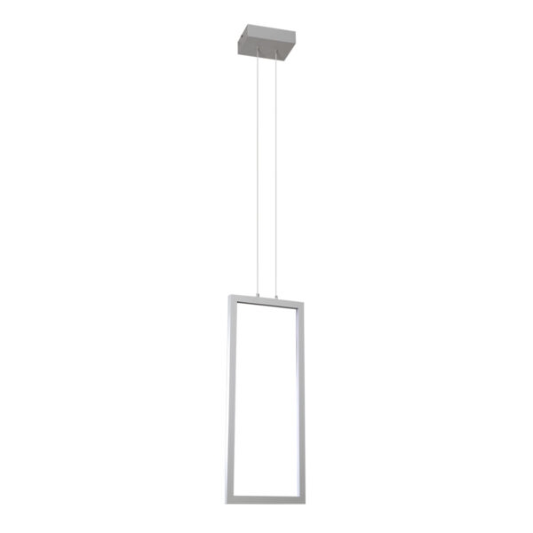 Pendente +Luz Montaggio Metal e Acrílico Branco 32 watts 2700K 242x582x1200mm PE-101/32.27BF