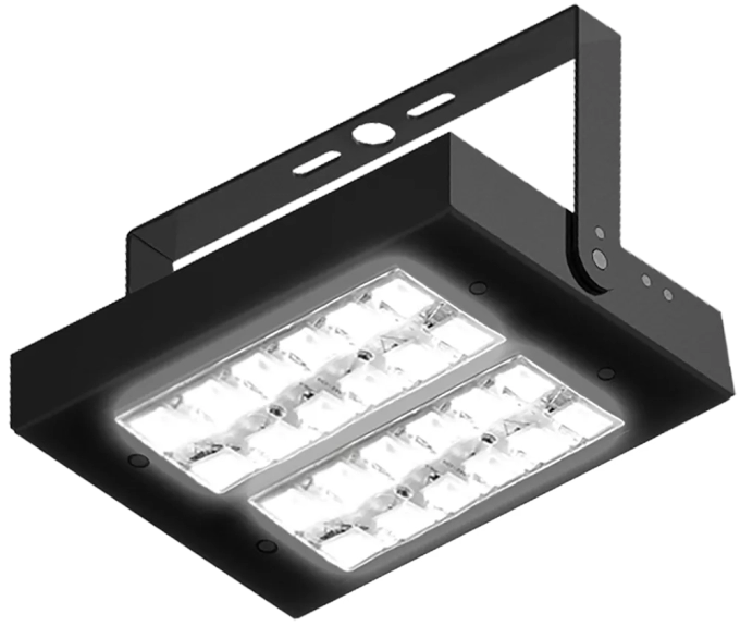 Luminária Industrial Powerlume 100 watts Alumínio e Lente em Policarbonato IP66 Bivolt 290x90x280mm MI100W