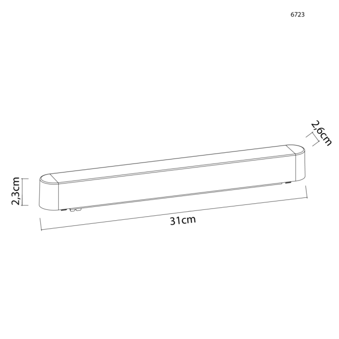 Driver Magnético Nordecor Kay 100 watts 2,1A Branco 310x26x23mm 6723