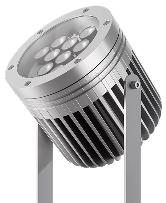 Finco de Jardim Powerlume 30 watts IP67 Alumínio e Difusor Acrílico Bivolt 350x168x144mm FJX30W