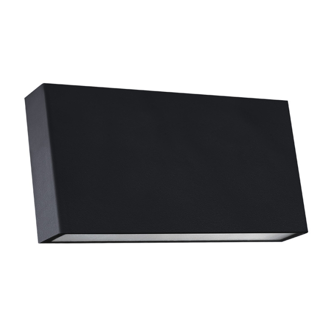 Arandela Nordecor Voky 8 watts 3000K Preto IP65 200x100x31mm Bivolt 6695