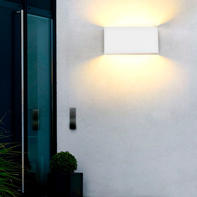 Arandela Nordecor Voky 8 watts 3000K Branco IP65 200x100x31mm Bivolt 6694