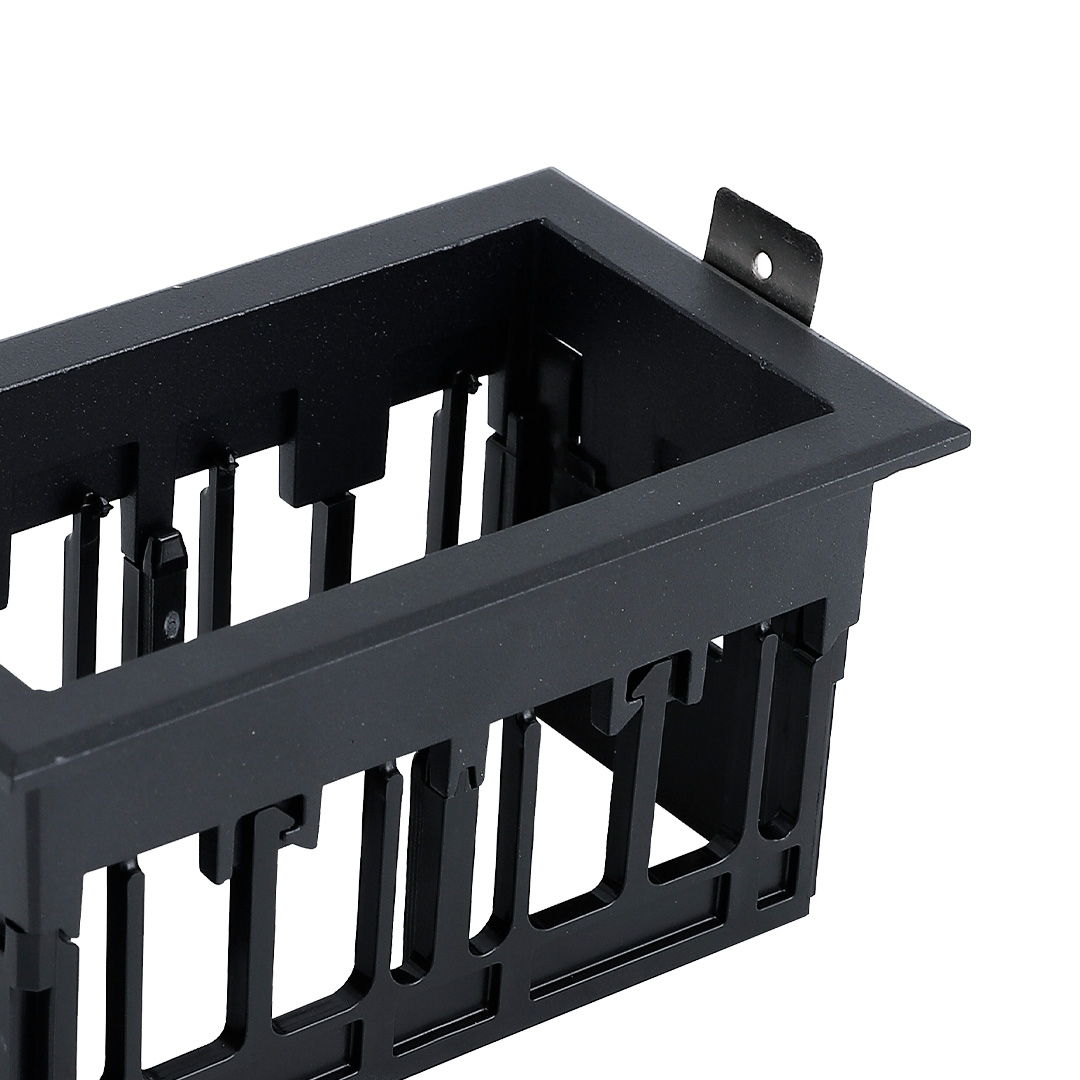 Moldura Embutir para Tap Duplo Nordecor Preto 108x64x55mm 6675