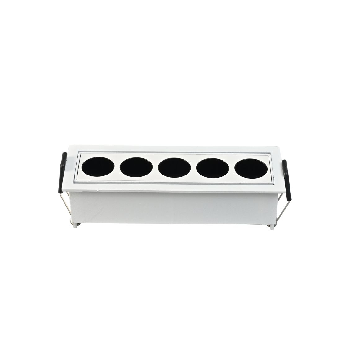 Embutido Nordecor Downlight Powerus Direcionavel 5 Focos 10 watts Branco e Preto 3000K IRC90 38° Bivolt 150x46x52mm 6635