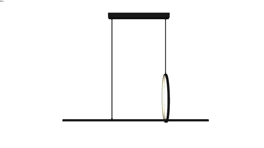 Pendente Montare Maia Plus 28,5 watts Ø400x1200mm 369120