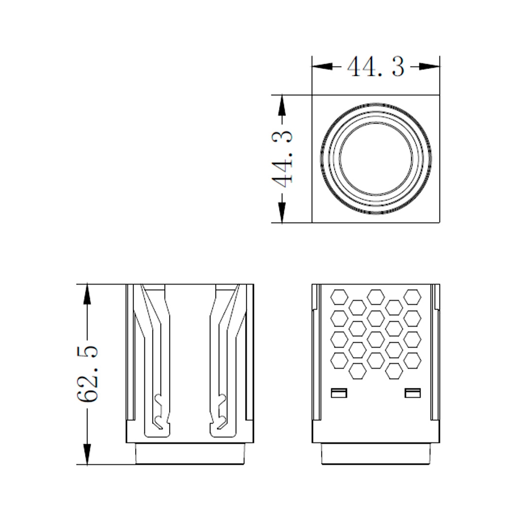 Módulo Dowlight Led Embutido Nordecor Tap Redondo 5 watts 2700K 24° Preto IRC90 Bivolt 44,3x44,3x62,5mm 6667