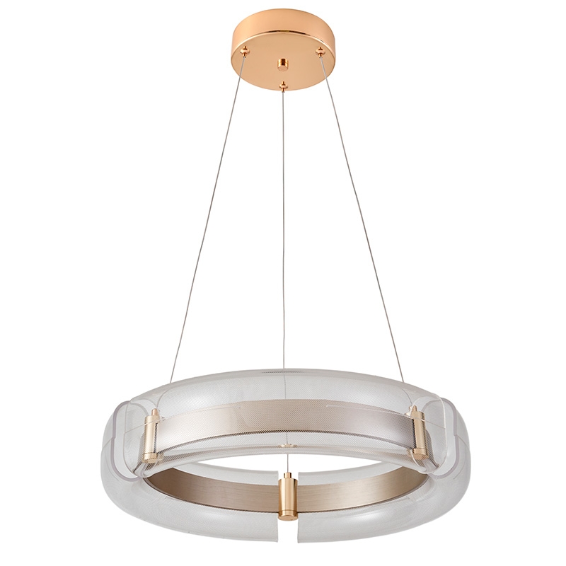 Pendente Nordecor Dalen 60 watts 2700K Ouro Brilho Ø600mm 2959