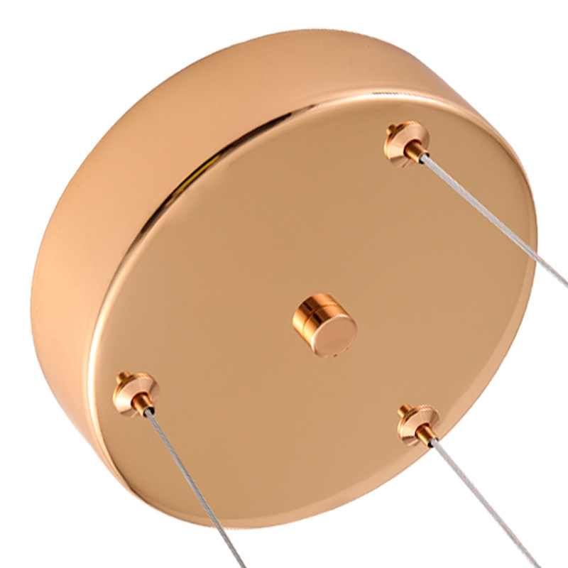Pendente Nordecor Dalen 80 watts 2700K Ouro Brilho Ø800mm 2960