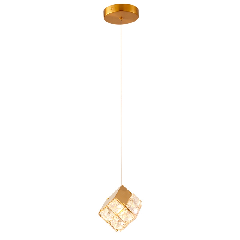 Pendente Nordecor Lavi 8 watts 3000K Dourado 100x100mm 2961