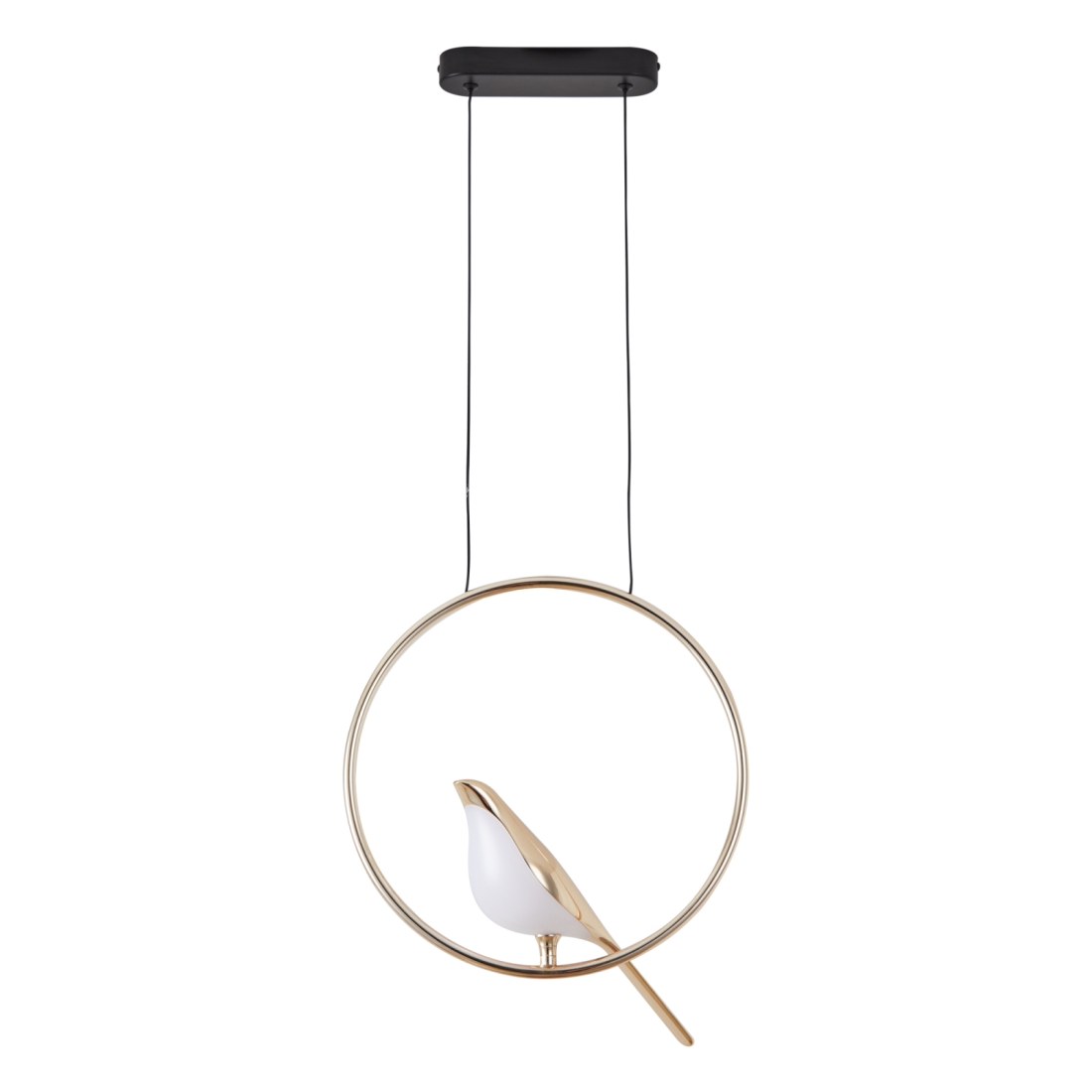 Pendente Nordecor Vogel Uno 10 watts 3000K Dourado e Preto Ø350xmm 2430