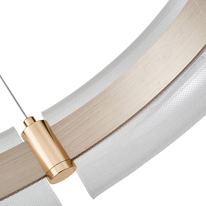 Pendente Nordecor Dalen 60 watts 2700K Ouro Brilho Ø600mm 2959