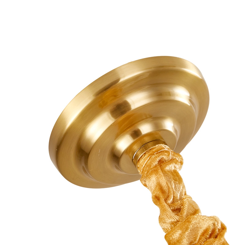 Pendente Nordecor Velle 8L E14 Dourado Fosco Ø600mm 2950